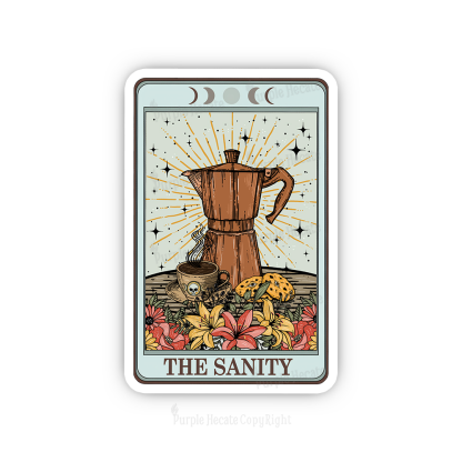 Purplehecate The Sanity Tarot Sticker