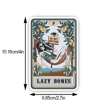 Purplehecate The Lazy Bones Tarot Sticker