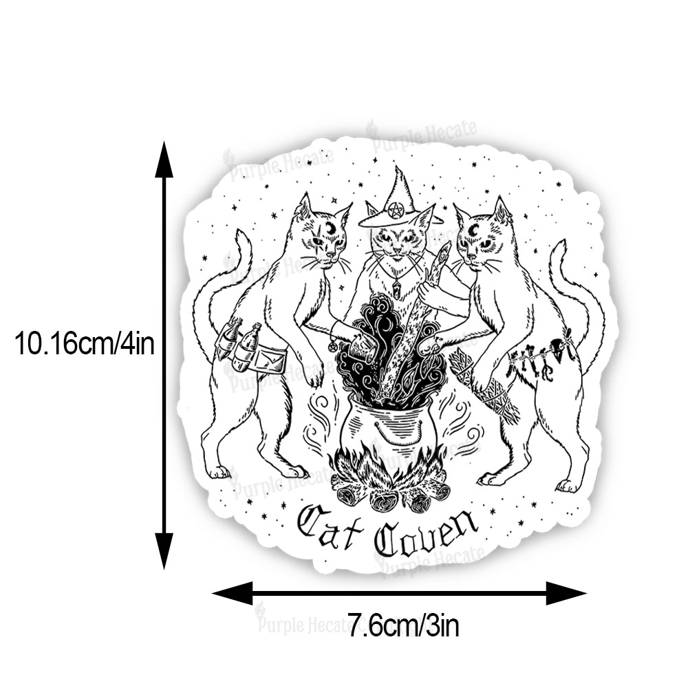 Purplehecate Cat Coven Sticker
