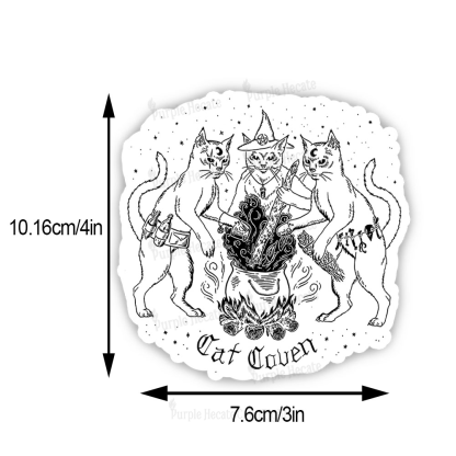Purplehecate Cat Coven Sticker