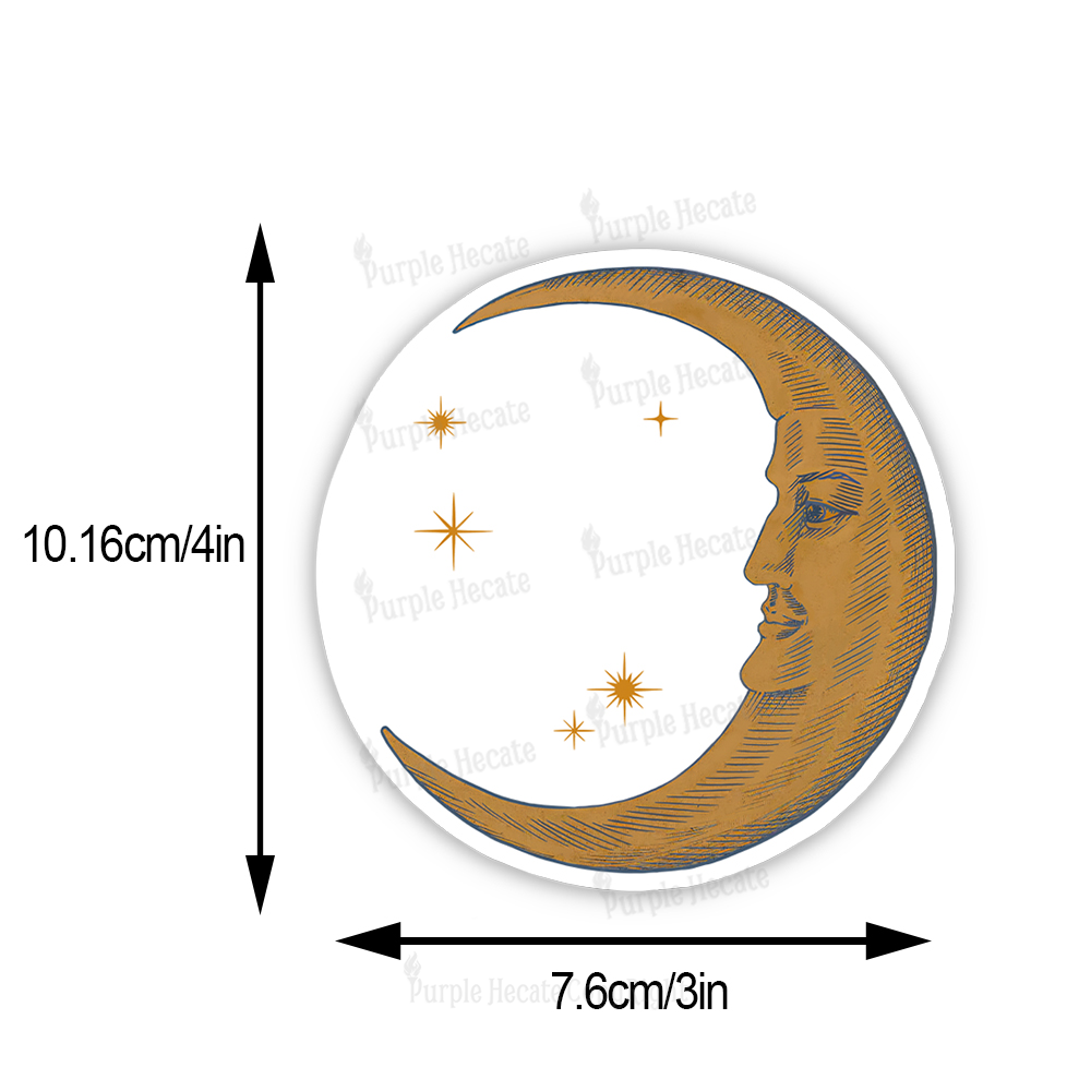 Purplehecate Celestial Moon Sticker
