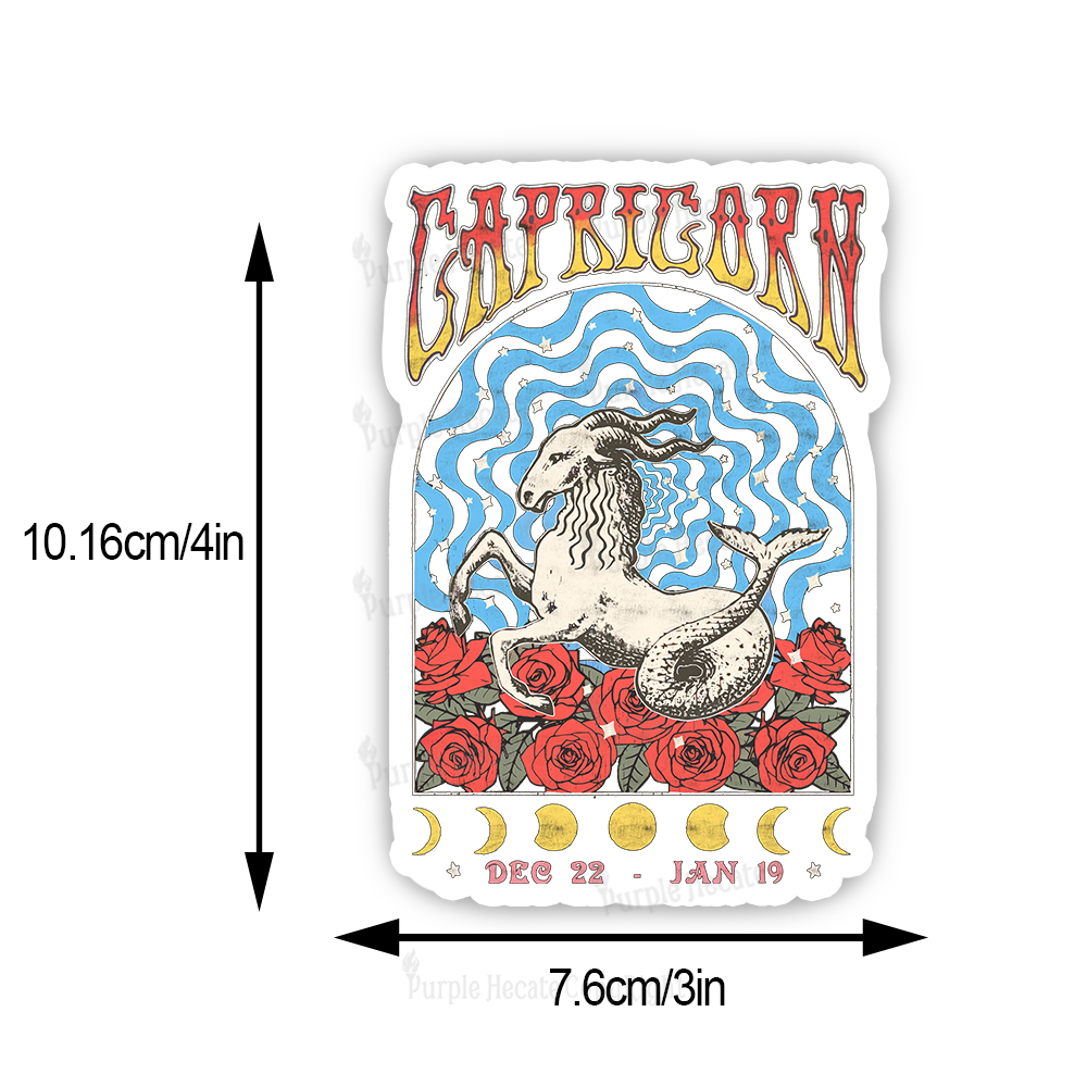 Purplehecate Capricorn Crew Zodiac Sticker