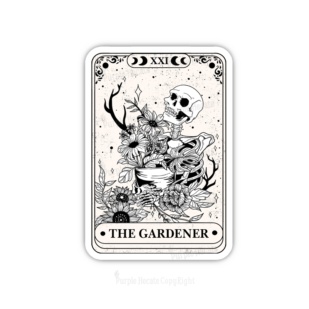 Purplehecate The Gardener Tarot Sticker