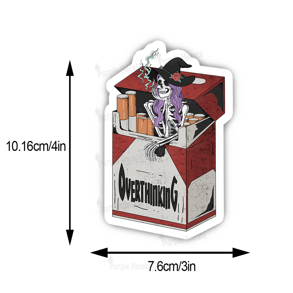 Purplehecate Overthinking Sticker