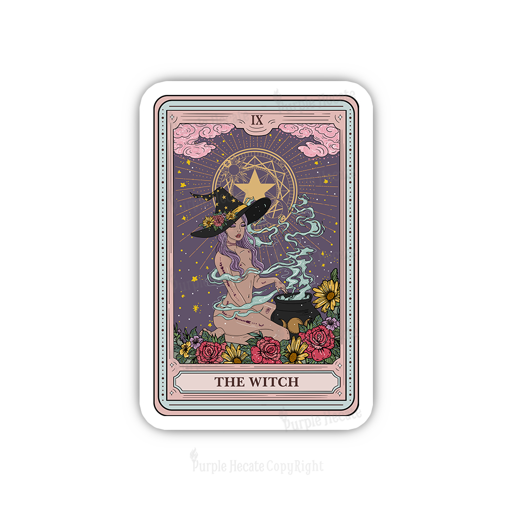 Purplehecate The Witch Tarot Sticker