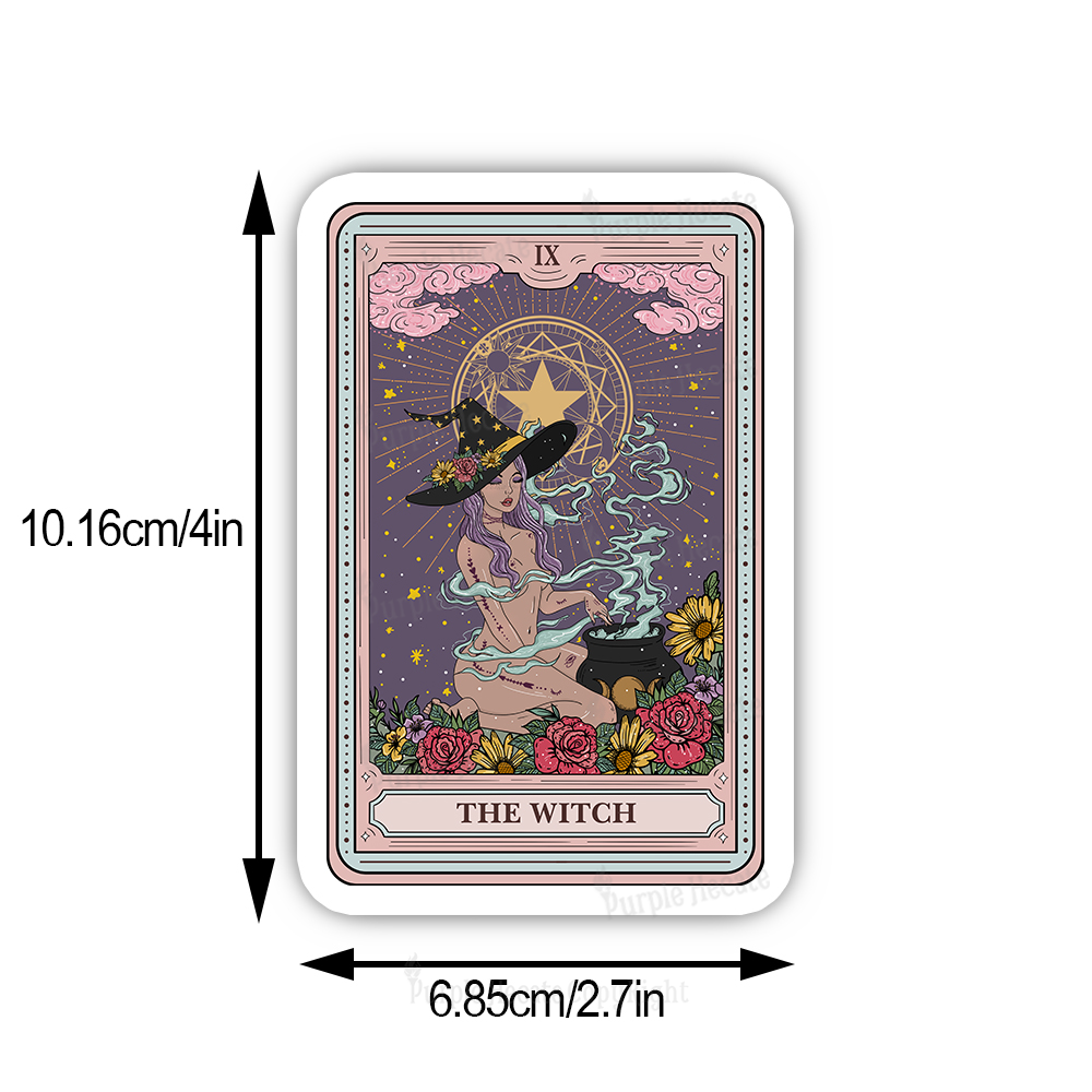Purplehecate The Witch Tarot Sticker