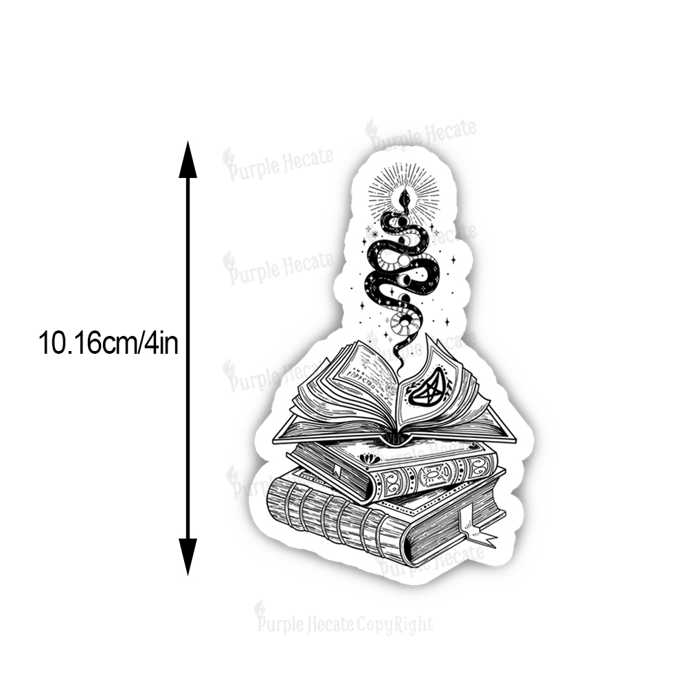 Purplehecate Spellbook And Guardian Serpent Sticker