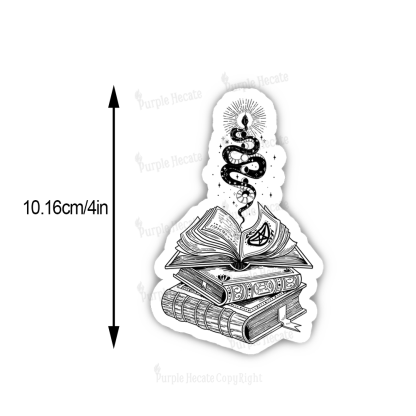 Purplehecate Spellbook And Guardian Serpent Sticker