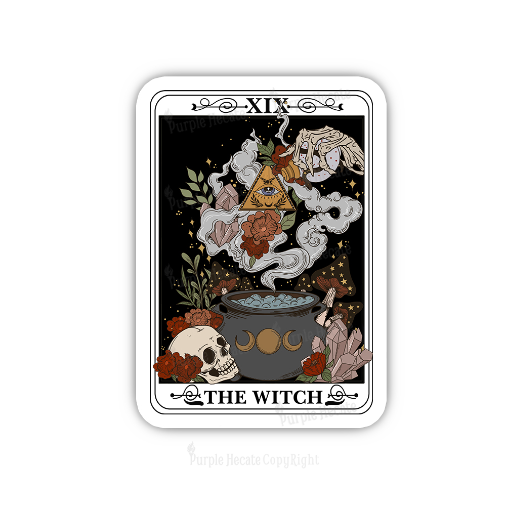 Purplehecate The Witch Tarot Sticker