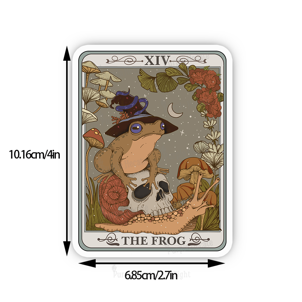 Purplehecate The Frog Tarot Sticker
