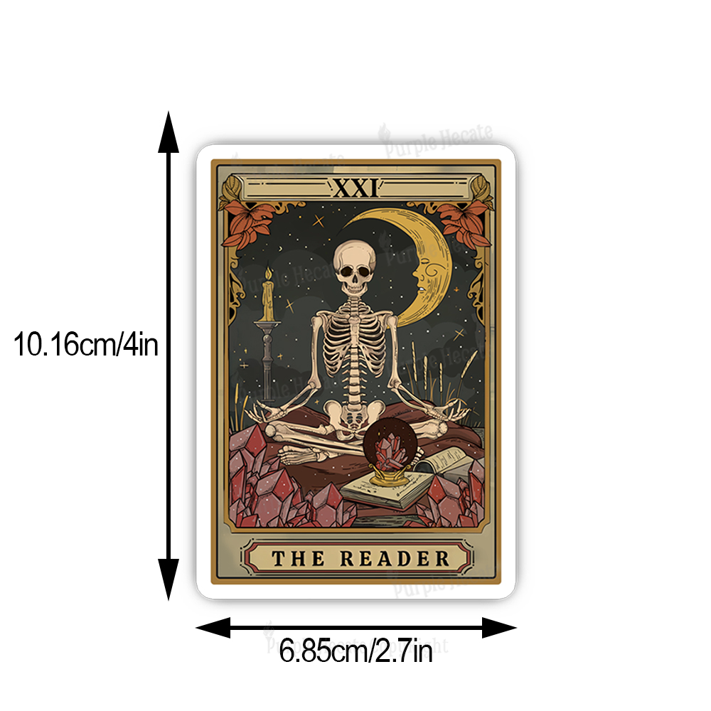 Purplehecate The Reader Tarot Sticker