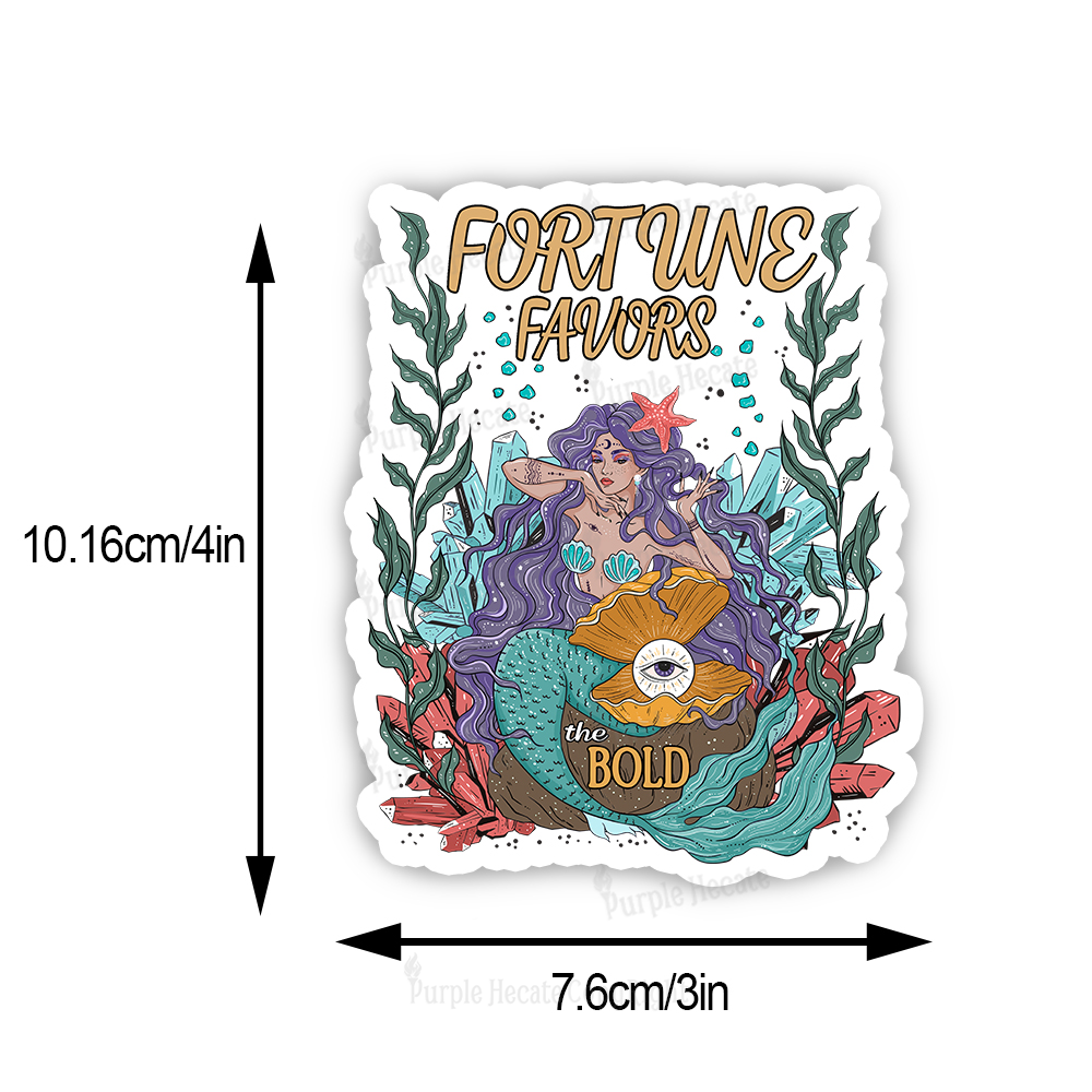 Purplehecate Fortune Favors The Bold Sticker