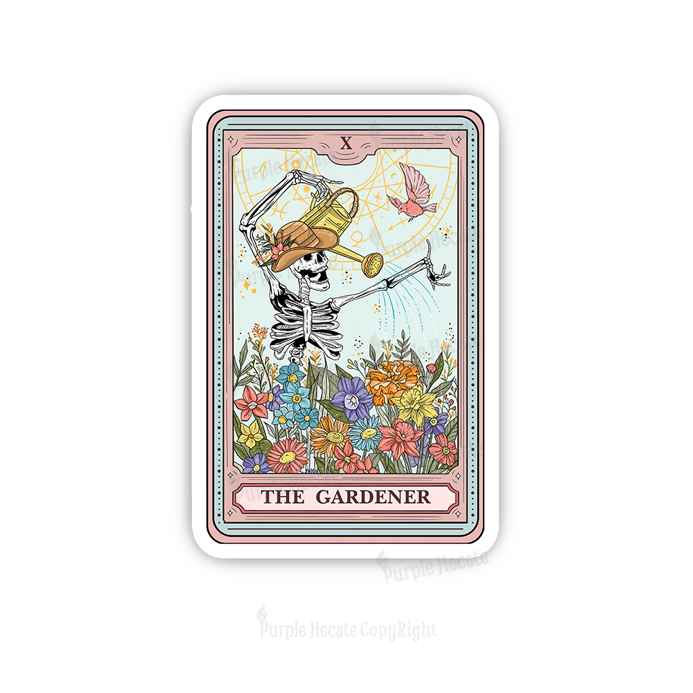 Purplehecate The Gardener Tarot Sticker