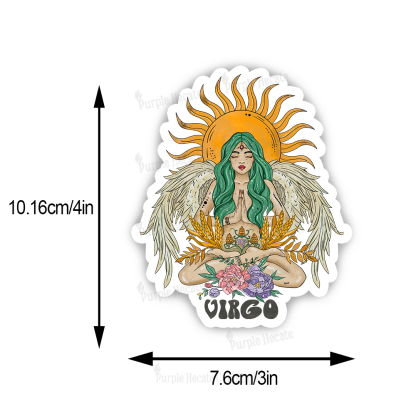 Purplehecate Sun Guardian Of Virgo Zodiac Sticker