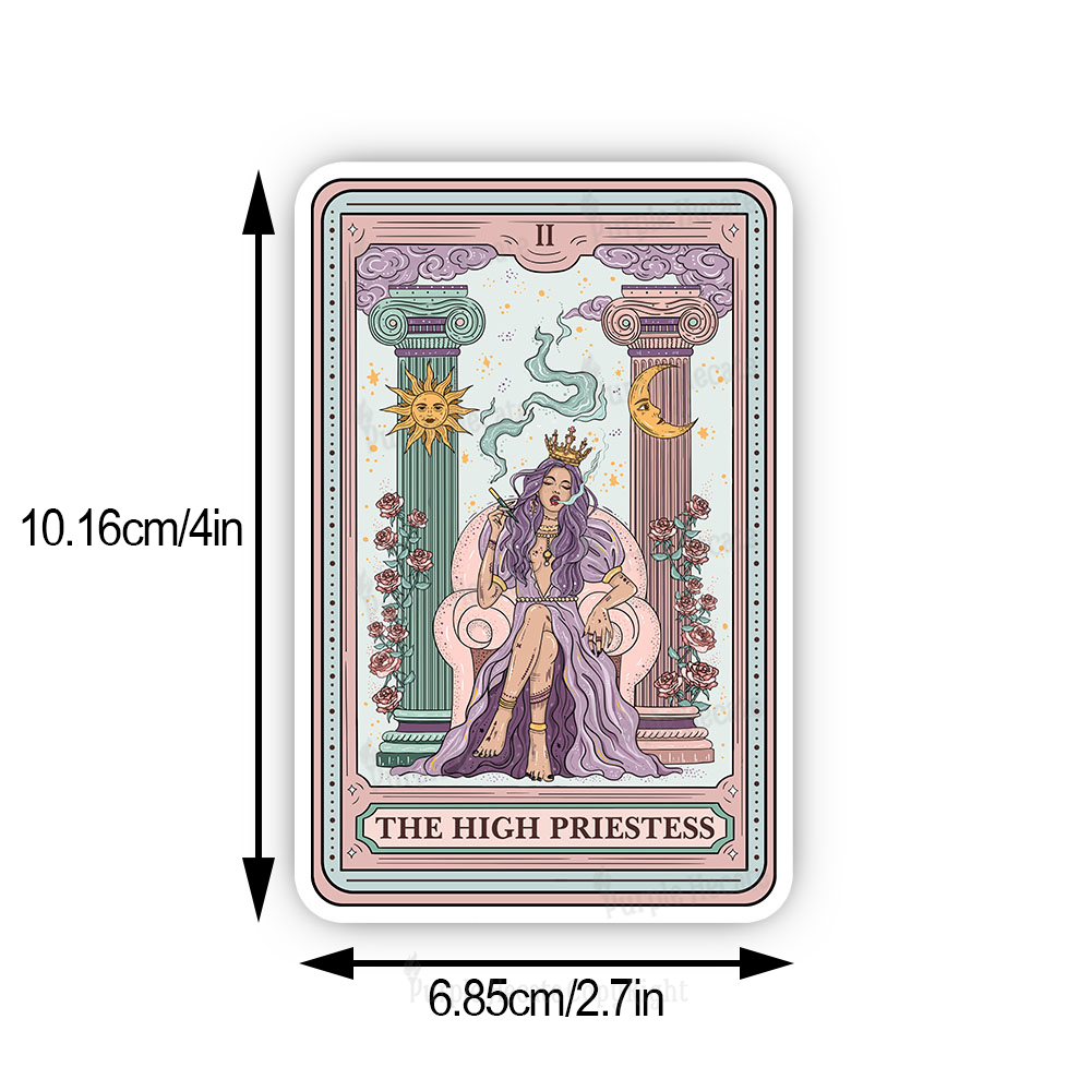 Purplehecate The High Priestess Tarot Card Sticker