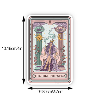 Purplehecate The High Priestess Tarot Card Sticker