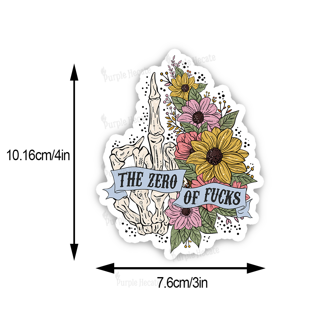 Purplehecate The Zero Of Fucks Sticker