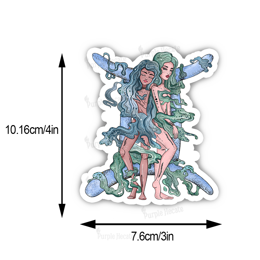 Purplehecate Gemini In Astrology Zodiac Sticker