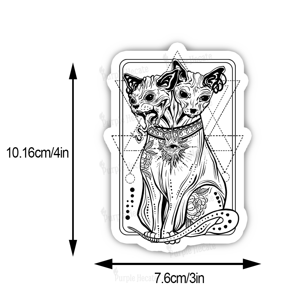 Purplehecate The Cat Goddess Bastet Sticker