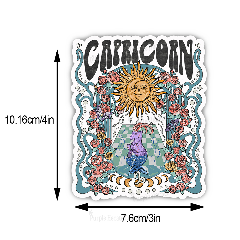 Purplehecate Capricorn Spirit Zodiac Sticker