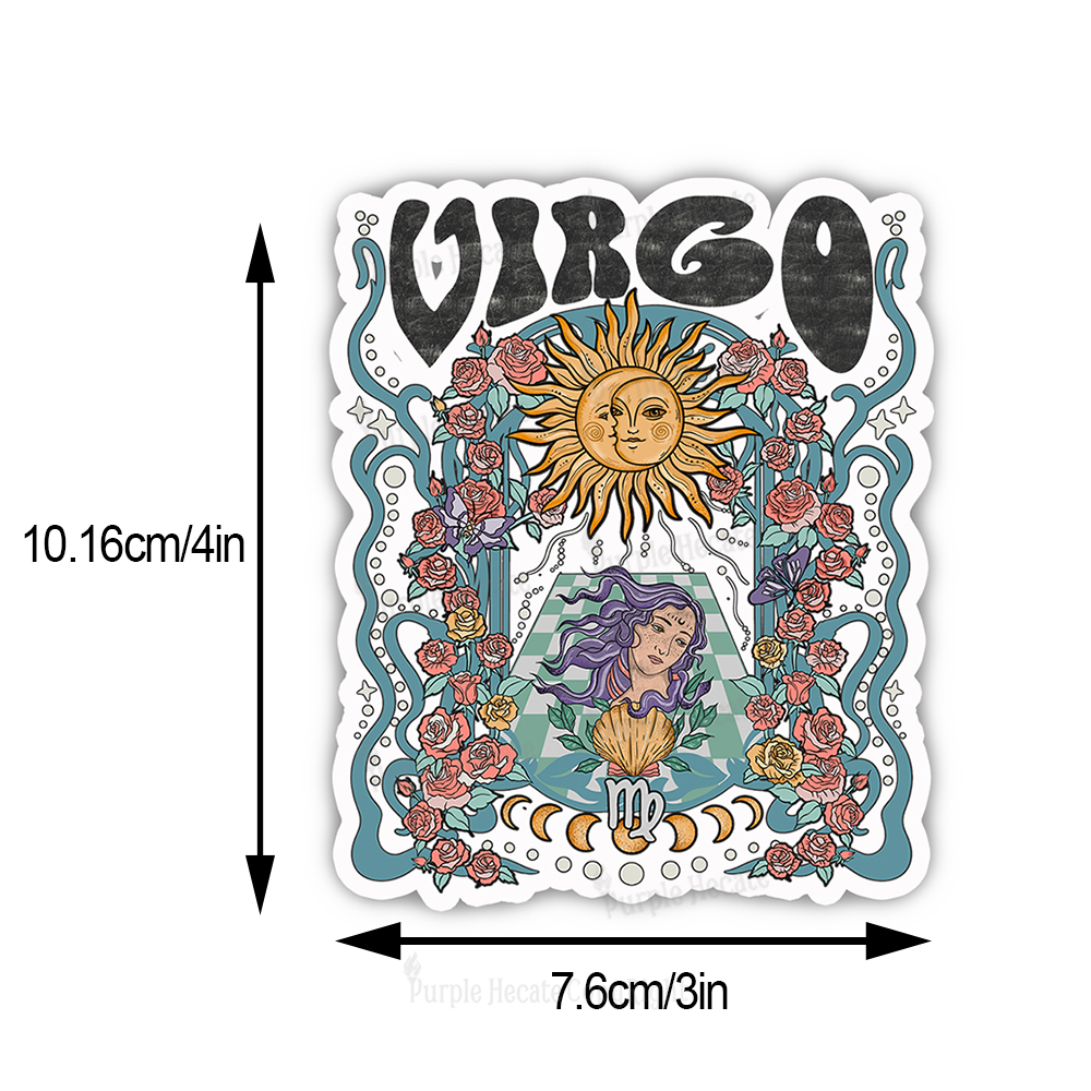 Purplehecate Virgo Spirit Zodiac Sticker
