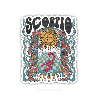 Purplehecate Scorpio Spirit Zodiac Sticker