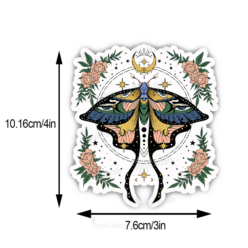 Purplehecate Mystical Moth Sticker
