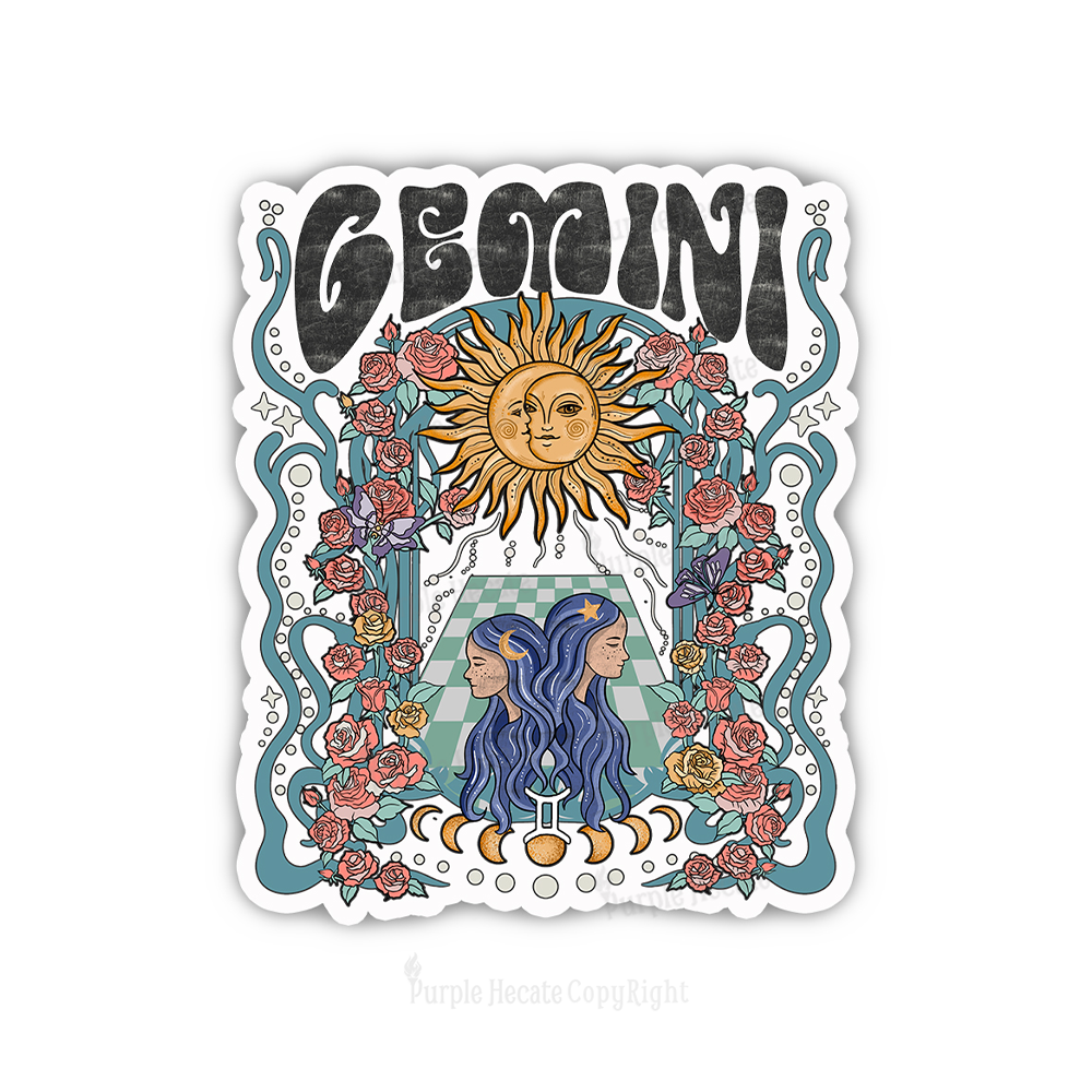 Purplehecate Gemini Spirit Zodiac Sticker