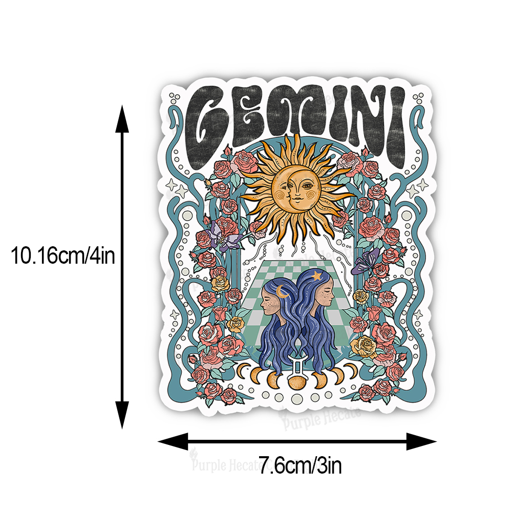Purplehecate Gemini Spirit Zodiac Sticker