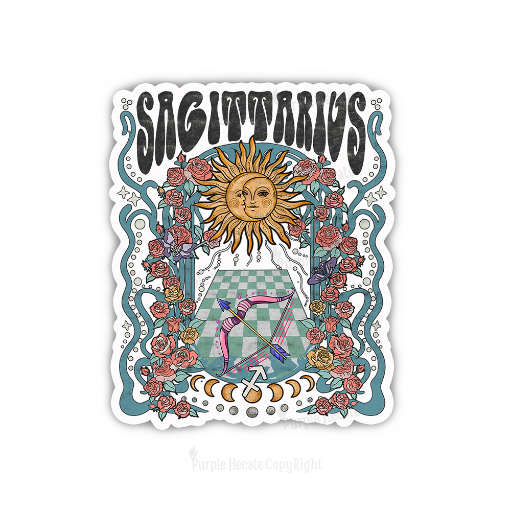 Purplehecate Sagittarius Spirit Zodiac Sticker