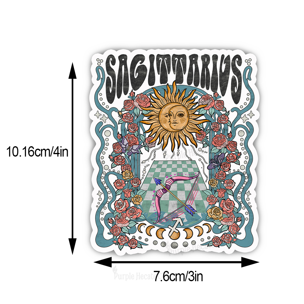 Purplehecate Sagittarius Spirit Zodiac Sticker