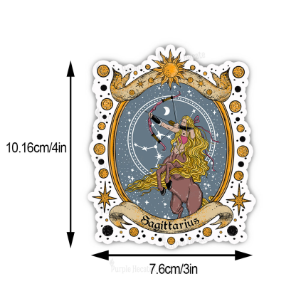 Purplehecate Celestial Sagittarius Zodiac Sticker