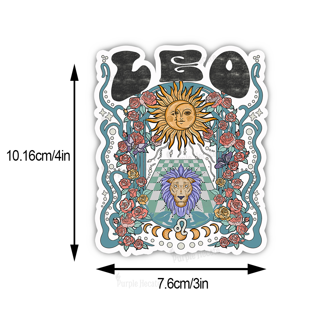 Purplehecate Leo Spirit Zodiac Sticker