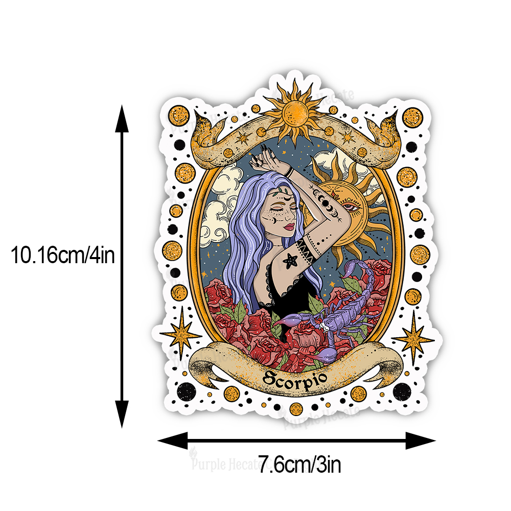 Purplehecate Scorpio Radiance Zodiac Sticker