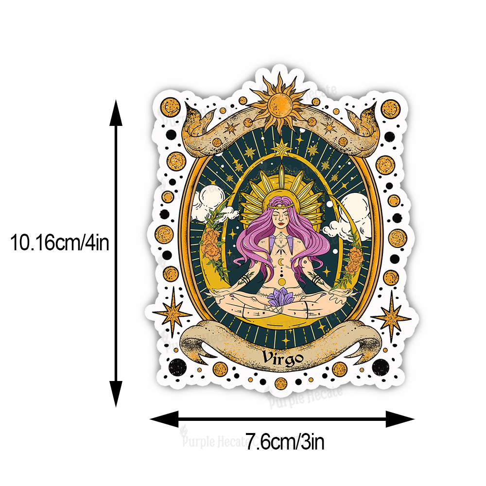 Purplehecate Virgo Radiance Zodiac Sticker