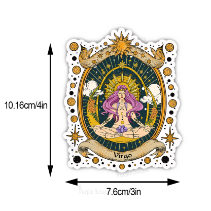 Purplehecate Virgo Radiance Zodiac Sticker
