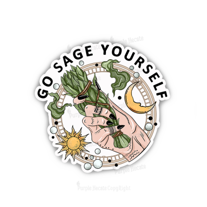 Purplehecate Go Sage Yourself Sticker