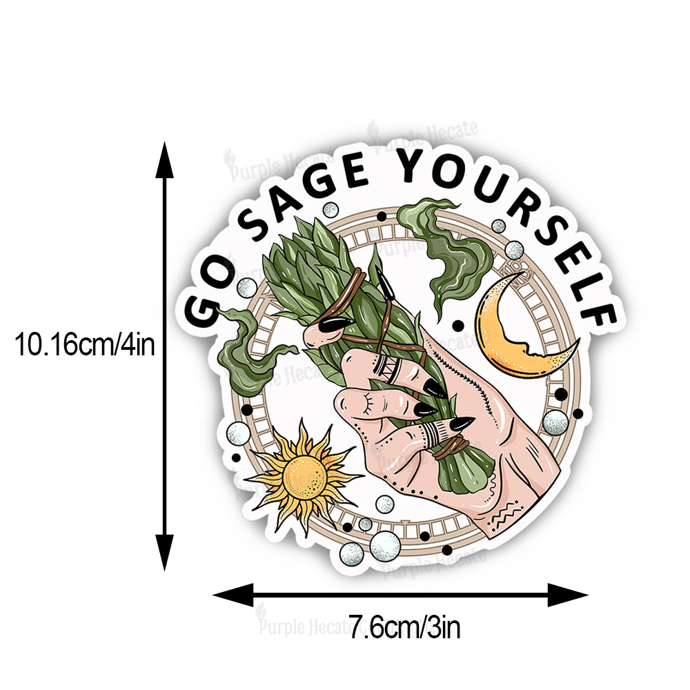 Purplehecate Go Sage Yourself Sticker