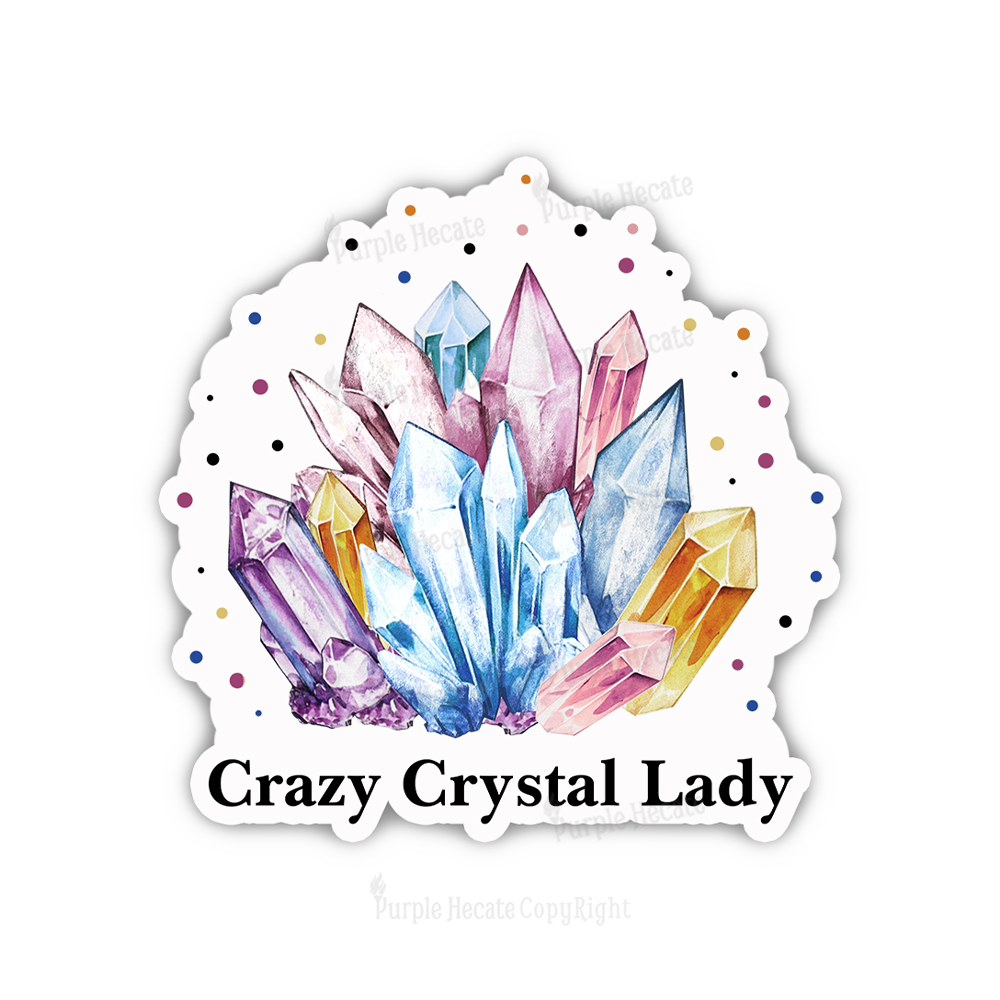 Purplehecate Crazy Crystal Sticker