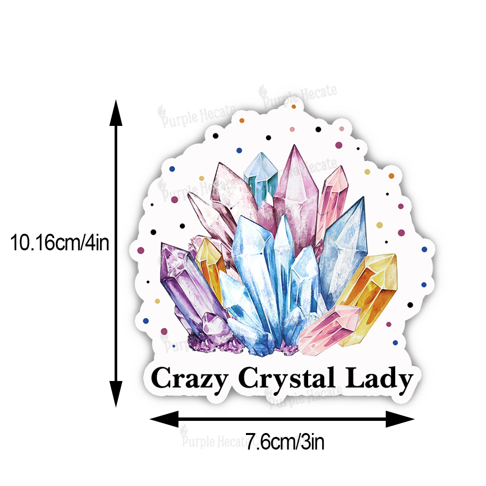 Purplehecate Crazy Crystal Sticker