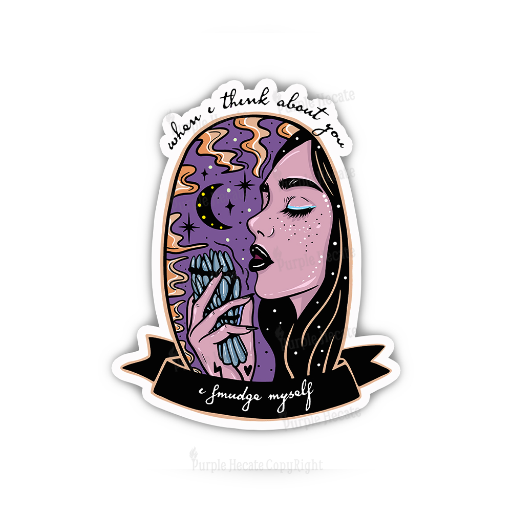 Purplehecate When I Think About You Sticker