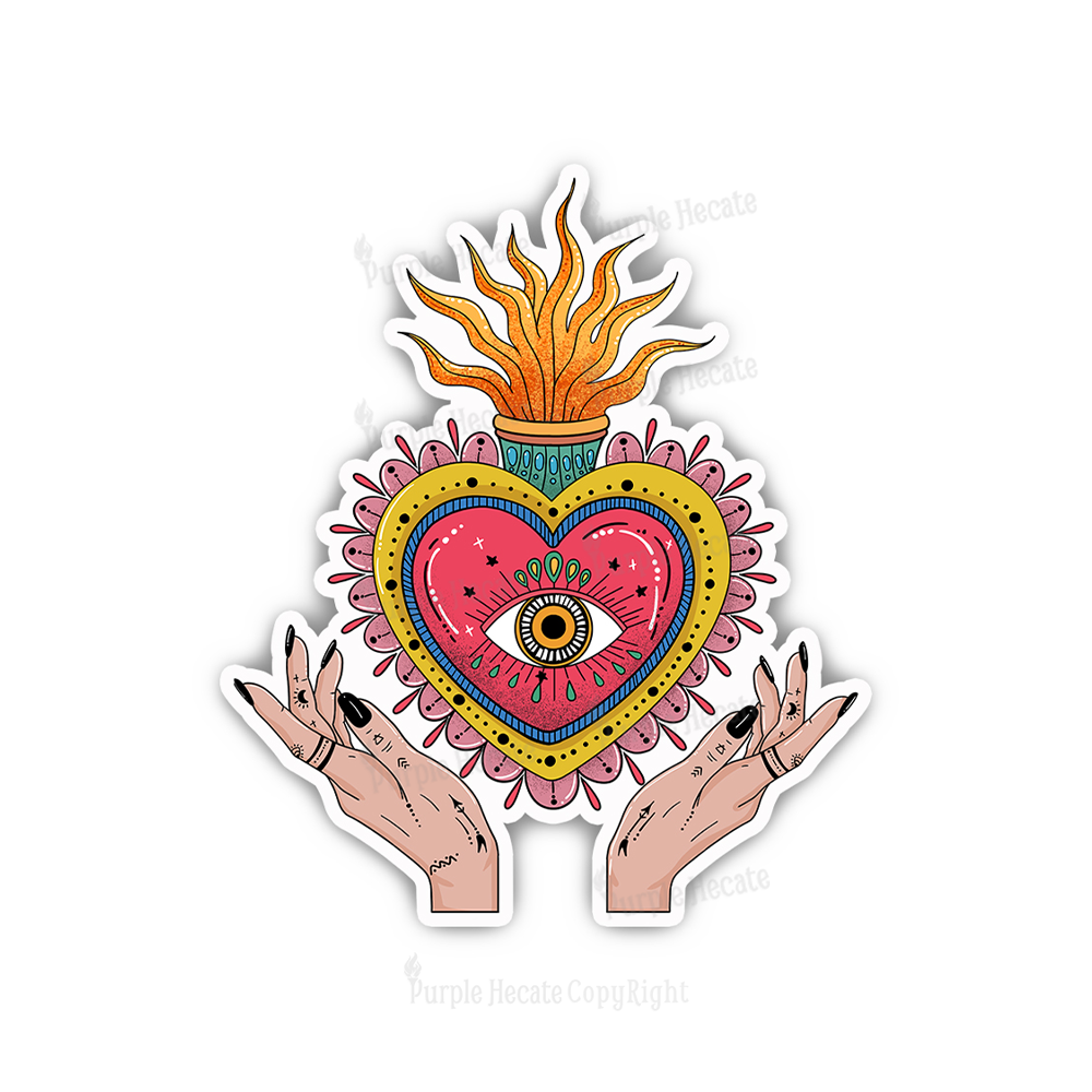 Purplehecate The Fiery Eye Sticker