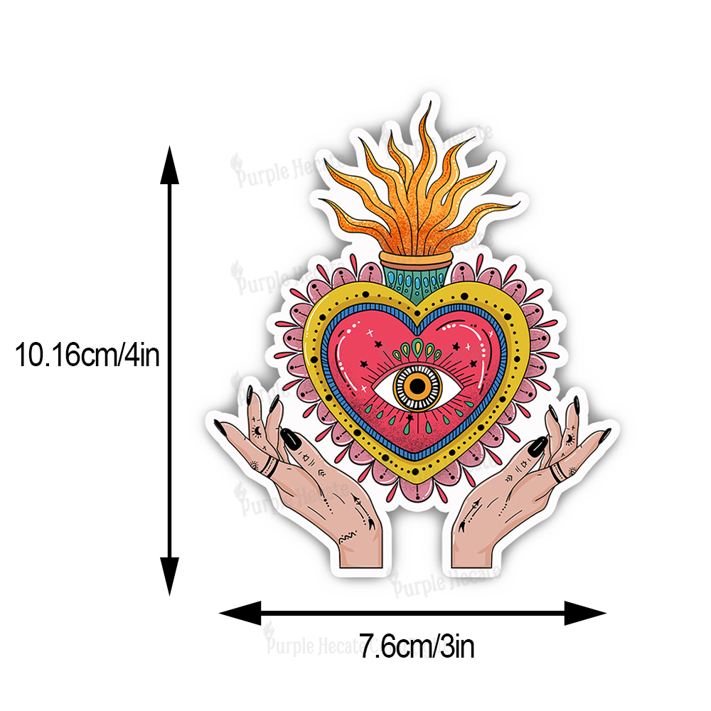 Purplehecate The Fiery Eye Sticker