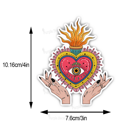 Purplehecate The Fiery Eye Sticker