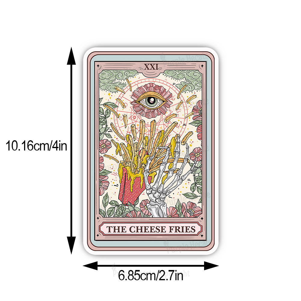 Purplehecate The Cheese Fries Tarot Sticker
