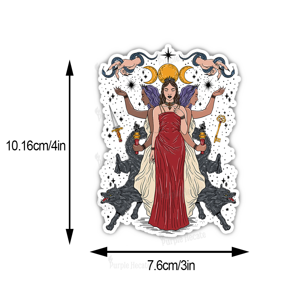 Purplehecate The Triple Goddess Hecate Sticker