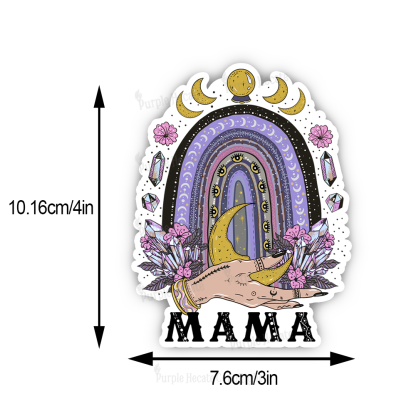 Purplehecate Gothic Mama Rainbow Sticker