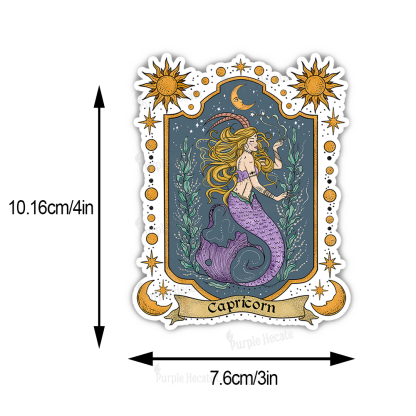 Purplehecate Capricorn Zodiac Sticker