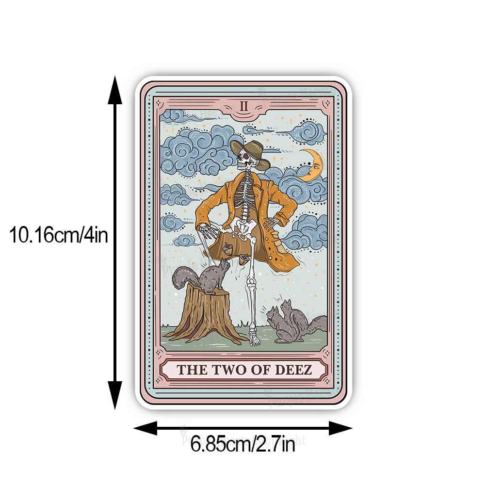 Purplehecate The Two Of Deez Tarot Sticker