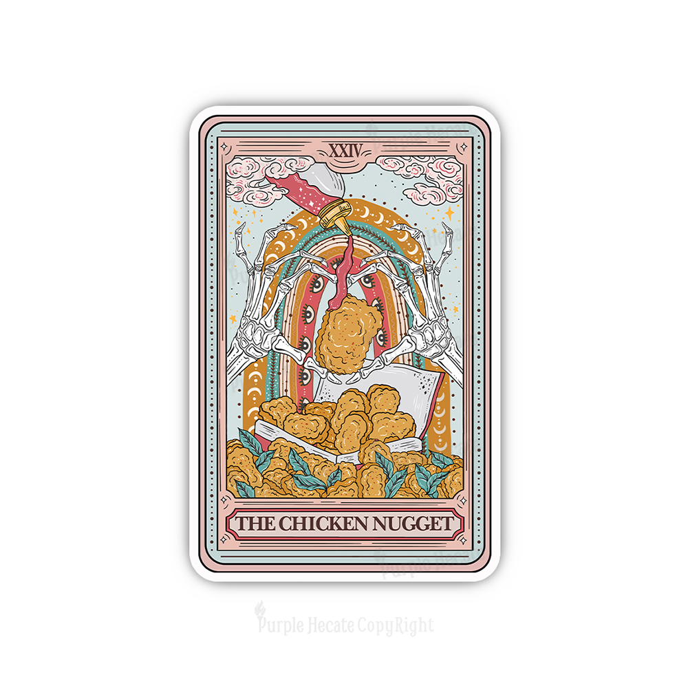 Purplehecate The Chicken Nugget Tarot Sticker